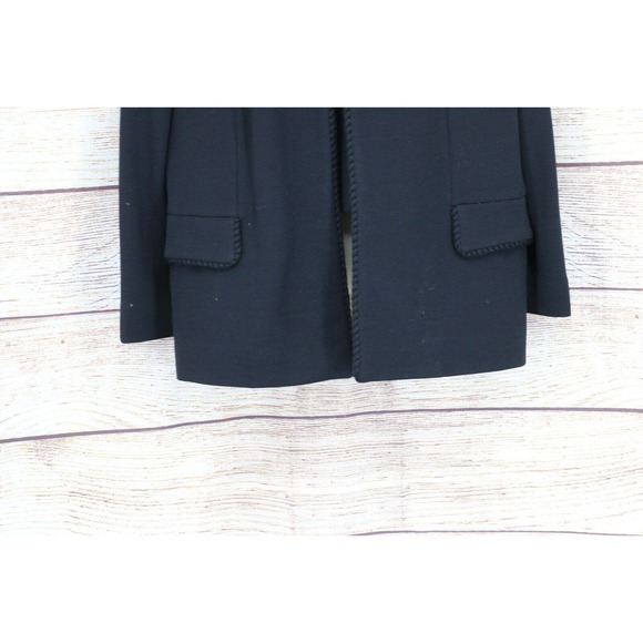 VINTAGE Betty Rose Stevens Hockanum Knits Wool Womens Jacket Top Skirt Set Black - Picture 5 of 15